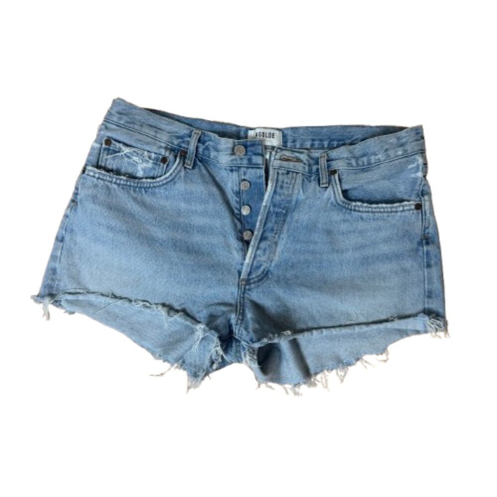 AGOLDE Parker Style Button Fly Denim Jean Shorts Size 30